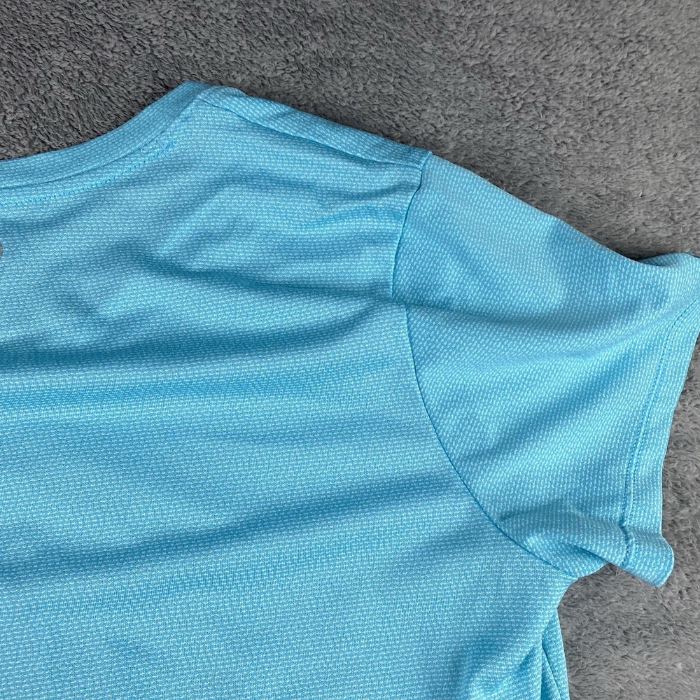 Under Armour Tech Short Sleeve V-Neck Loose Heatgear T-Shirt Womens Large Blue - Picture 15 of 16